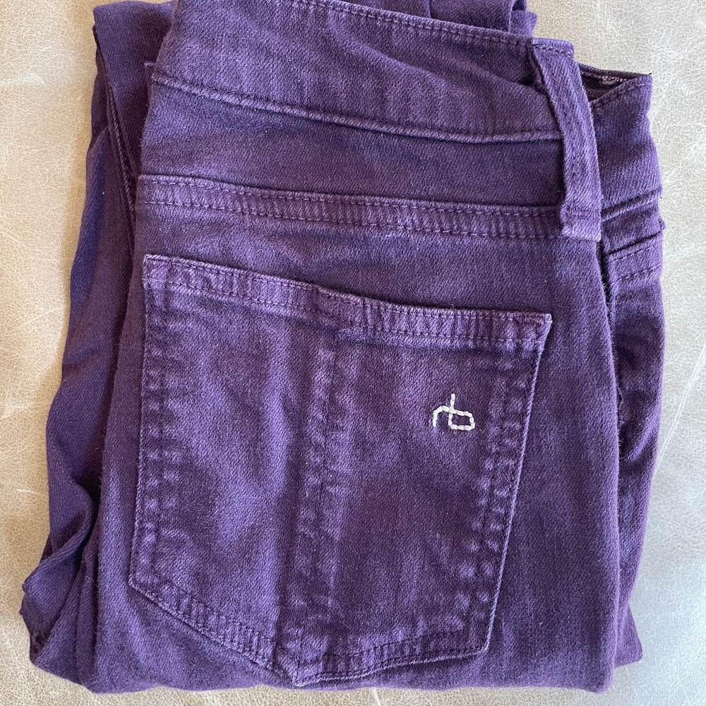 Rag & Bone plum/purple skinny jeans 24